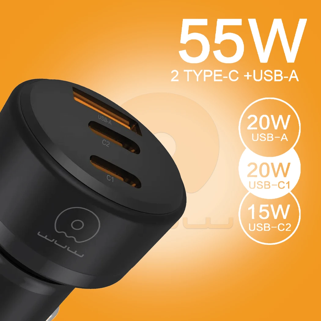 WUW-C244 55W Multi-Port Fast Charger