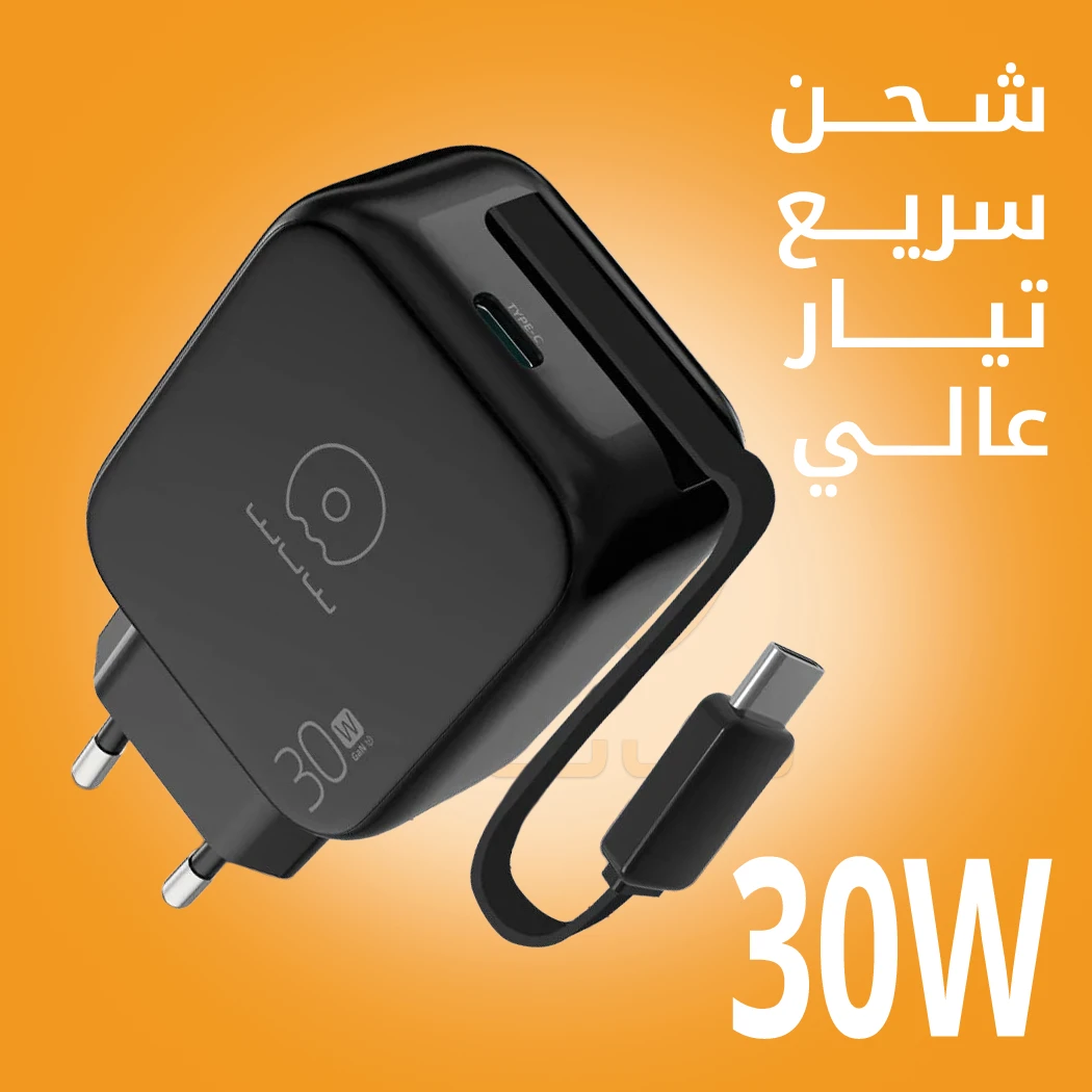 WUW-C257 30W Fast Wall Charger with Type-C Cable