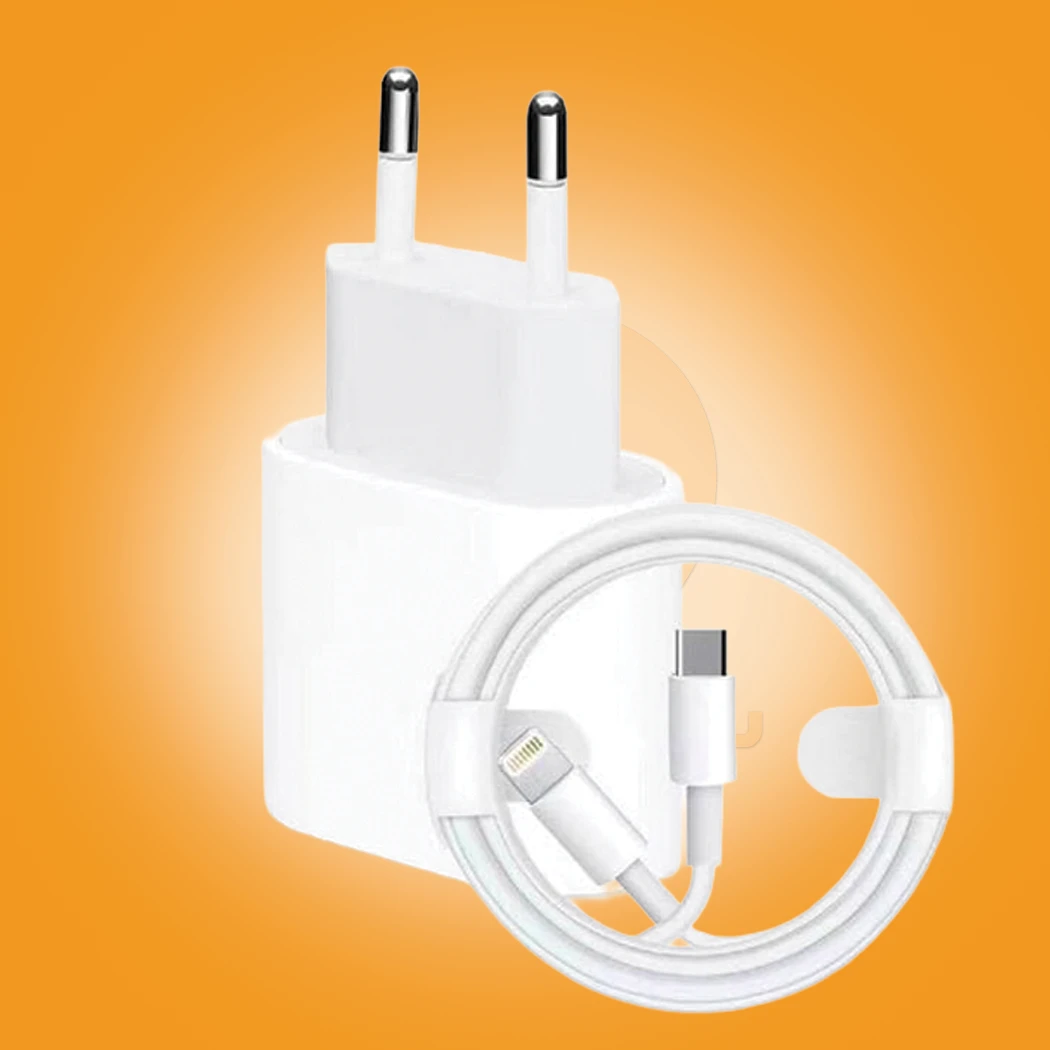 WUW-T12 Fast Wall Charger with Type-C to Lightning Cable Set