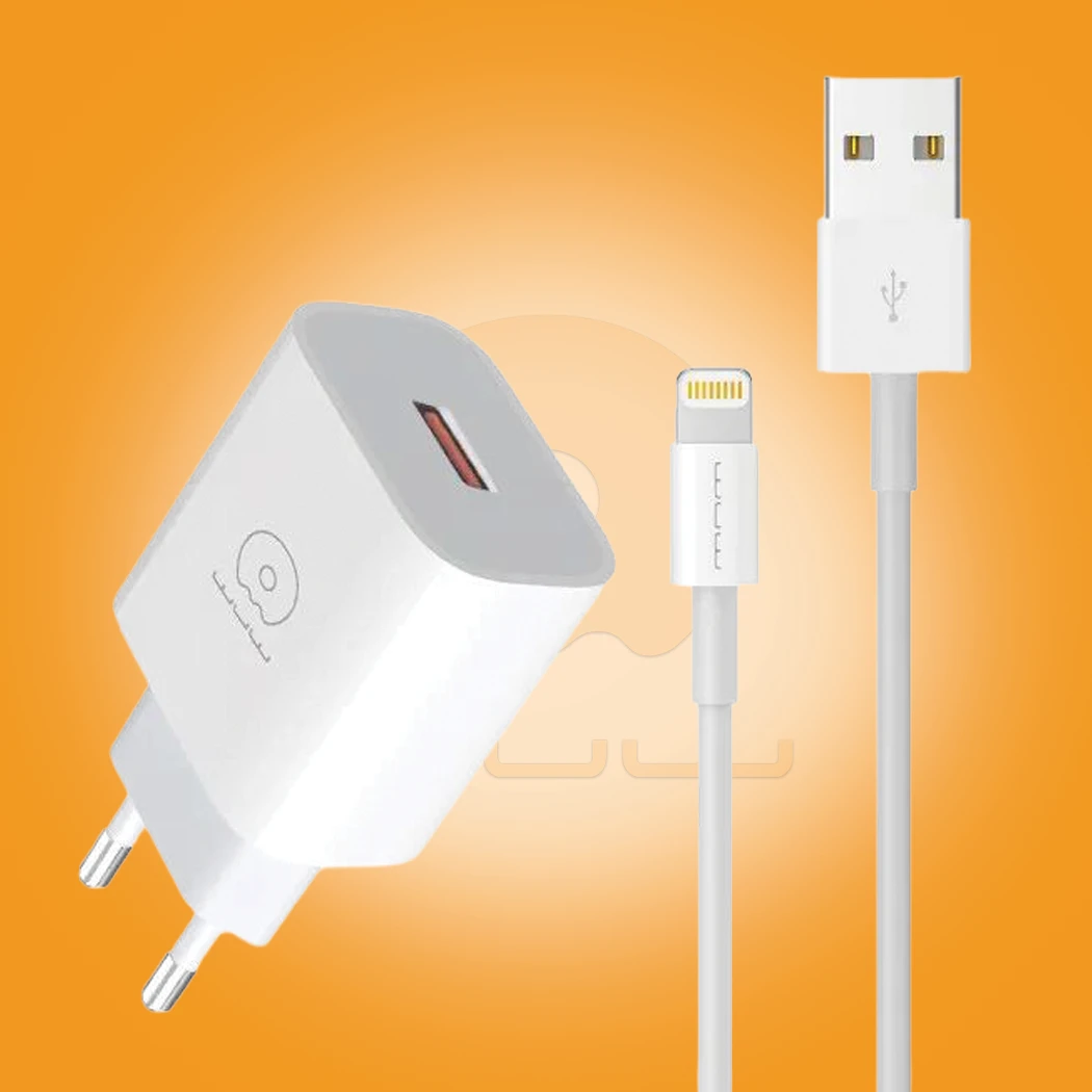 WUW-T59 QC 3.0 Fast Wall Charger with Cable Set