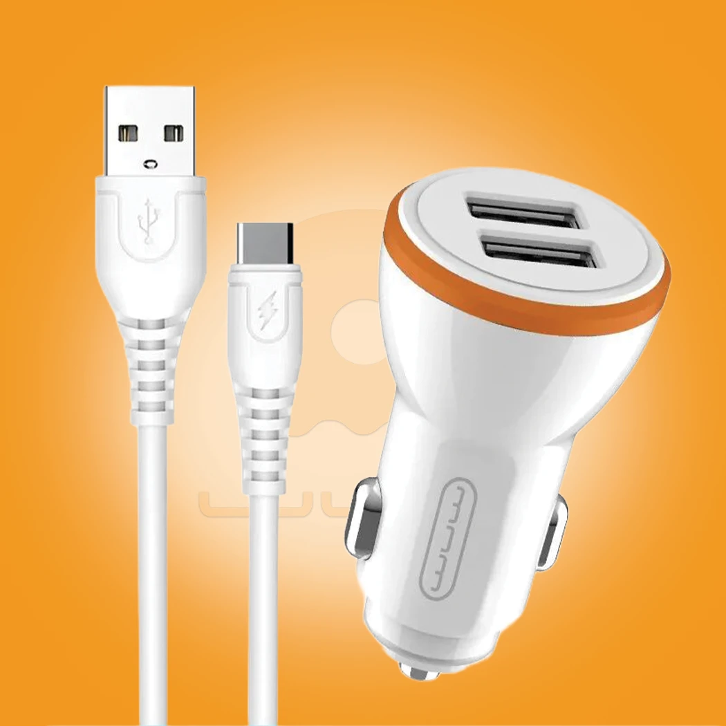 WUW-T71 Dual USB Fast Wall Charger with Cable Set