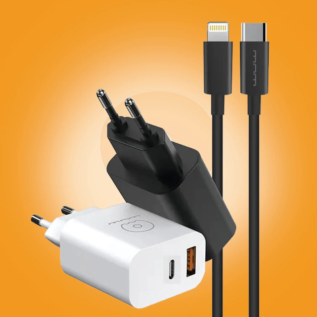 WUW-T72 PD Fast Wall Charger with Cable Set