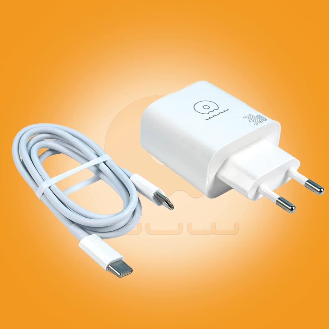WUW-T84 30W PD Fast Wall Charger with Cable Set