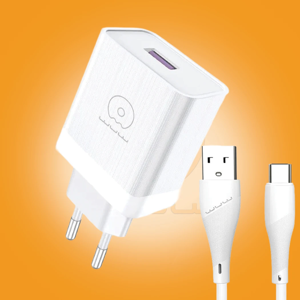 WUW-T95 18W Fast Wall Charger with Cable Set