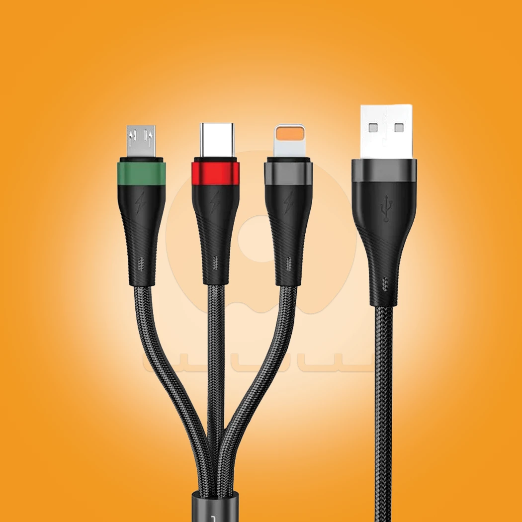WUW-X190 Multi-Connector 3-in-1 Fast Charging Cable