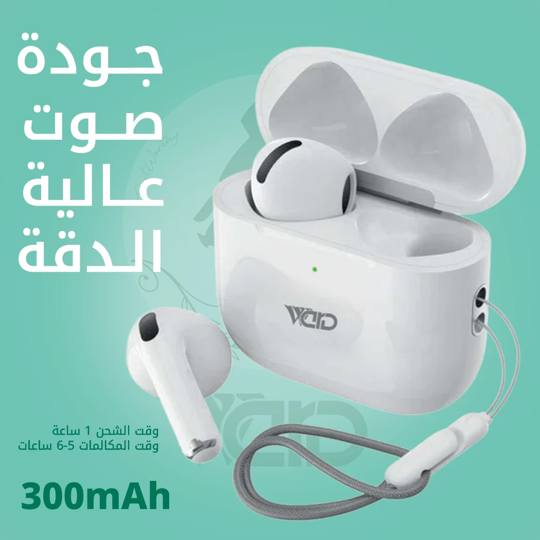 Ward WD-BT07 Wireless Bluetooth v5.3 Earphones with Silicon Microphone & In-Ear Detection