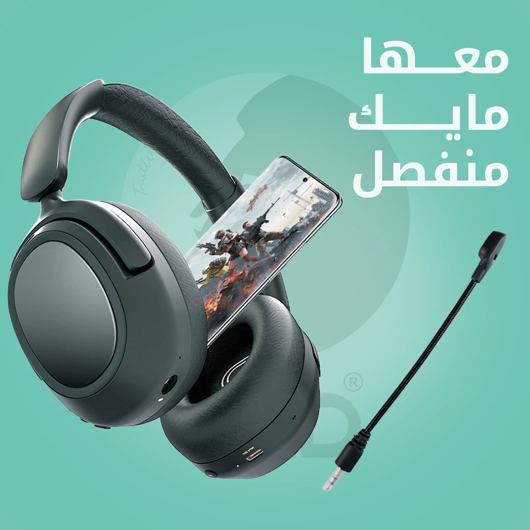 Ward WD-BT13 Over-Ear Wireless Bluetooth v5.3 Headphones with Pro ANC & 40mm Driver