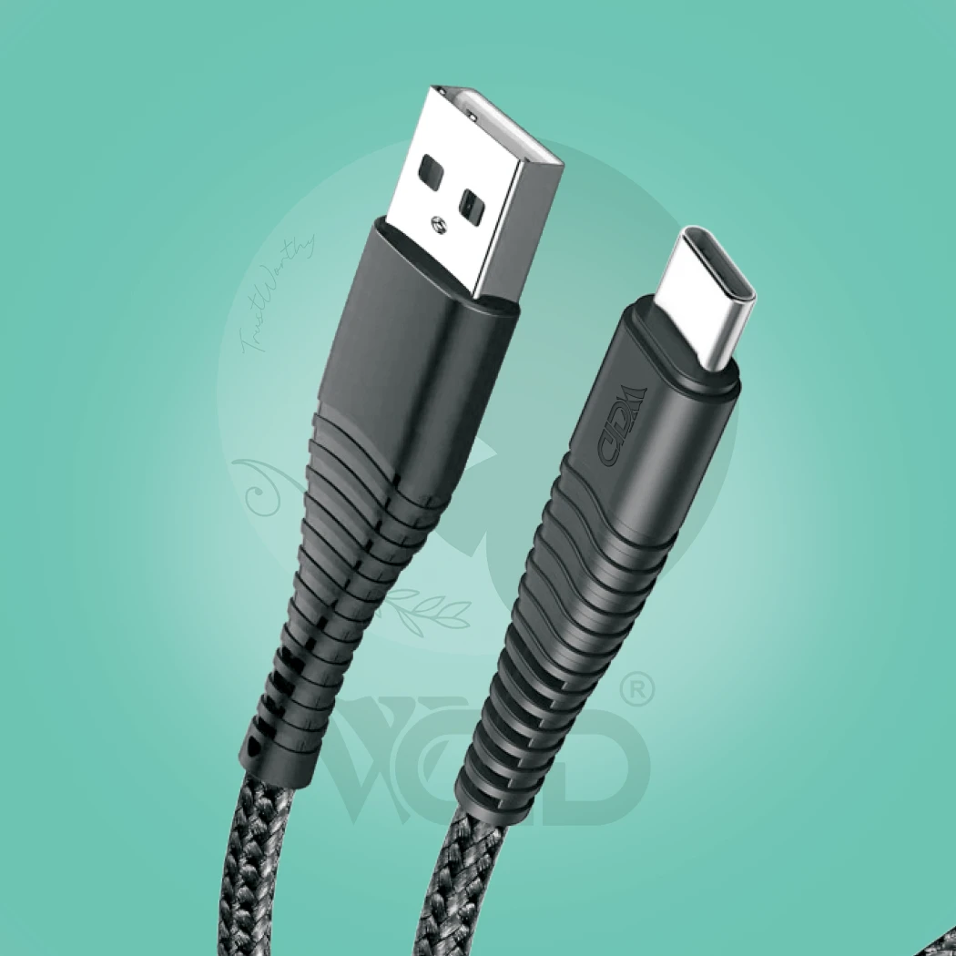 Ward WD-CB03 Type-C Charging and Data Sync Cable (2.4A - 1.2M - Black)