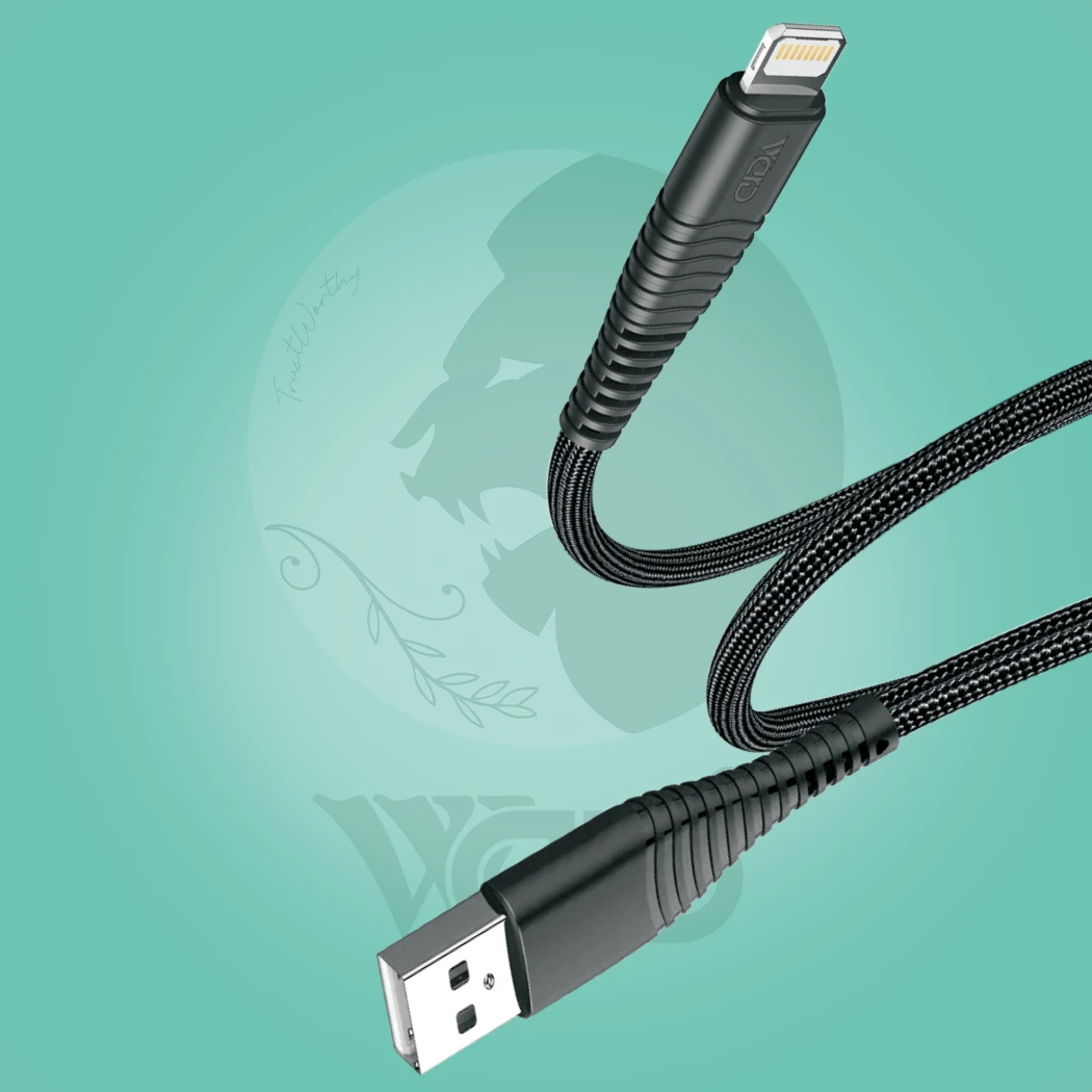 Ward WD-CB09 iPhone Lightning Charging and Data Sync Cable (2.4A - 1.0M - Black)