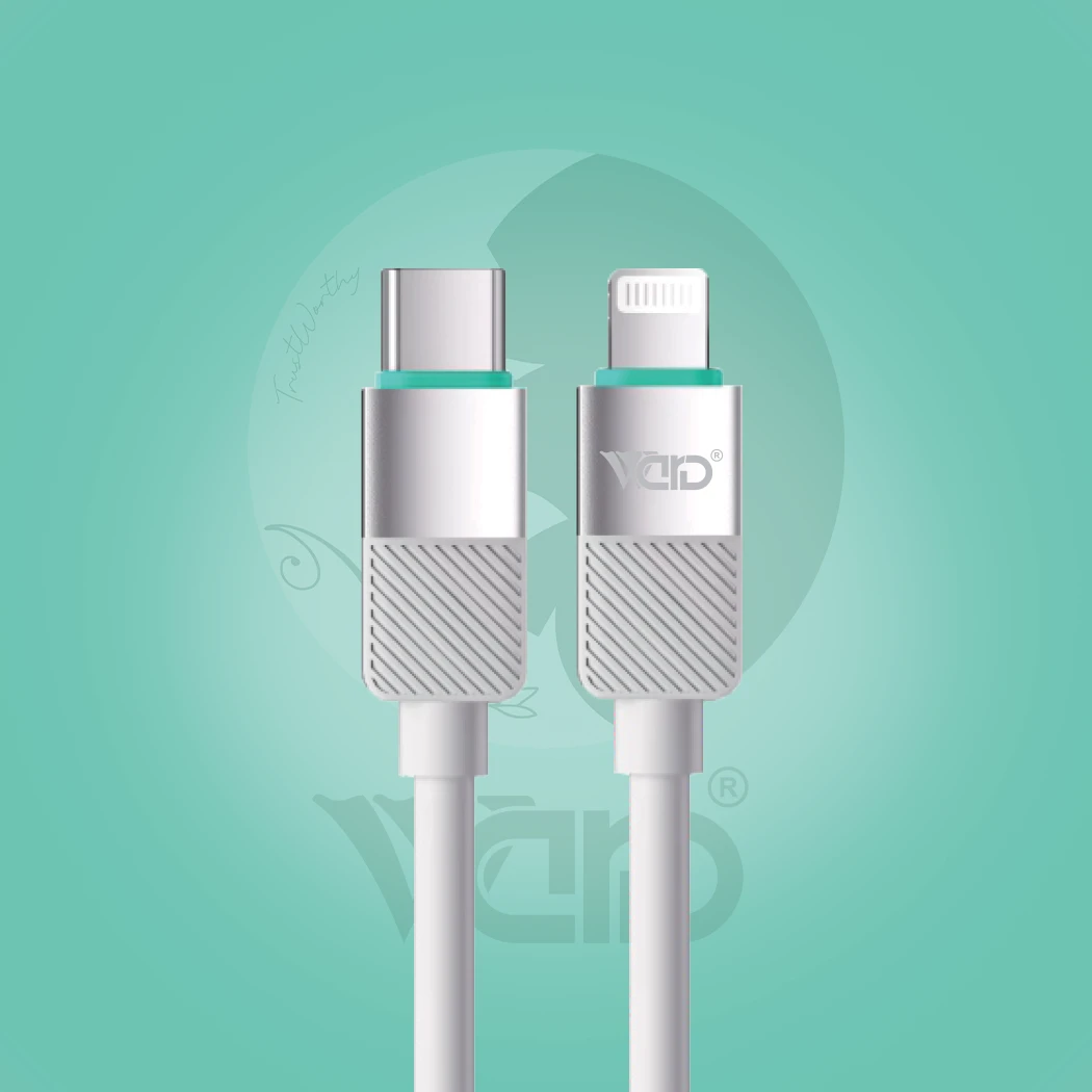 Ward WD-CB24 Type-C to iPhone Lightning 27W Fast Charging Cable (1M - White)