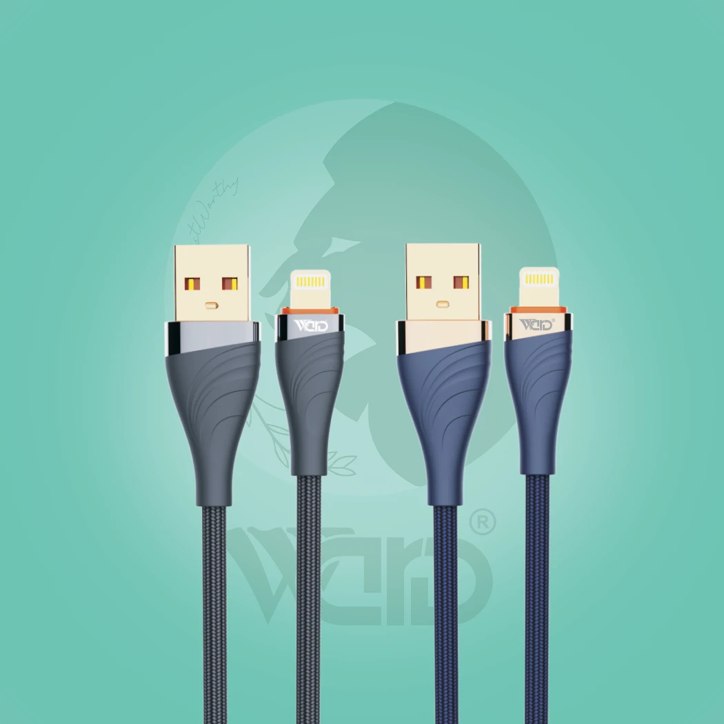Ward WD-CB69 USB to iPhone Lightning 30W Fast Charging Cable (1M - Blue/Grey)