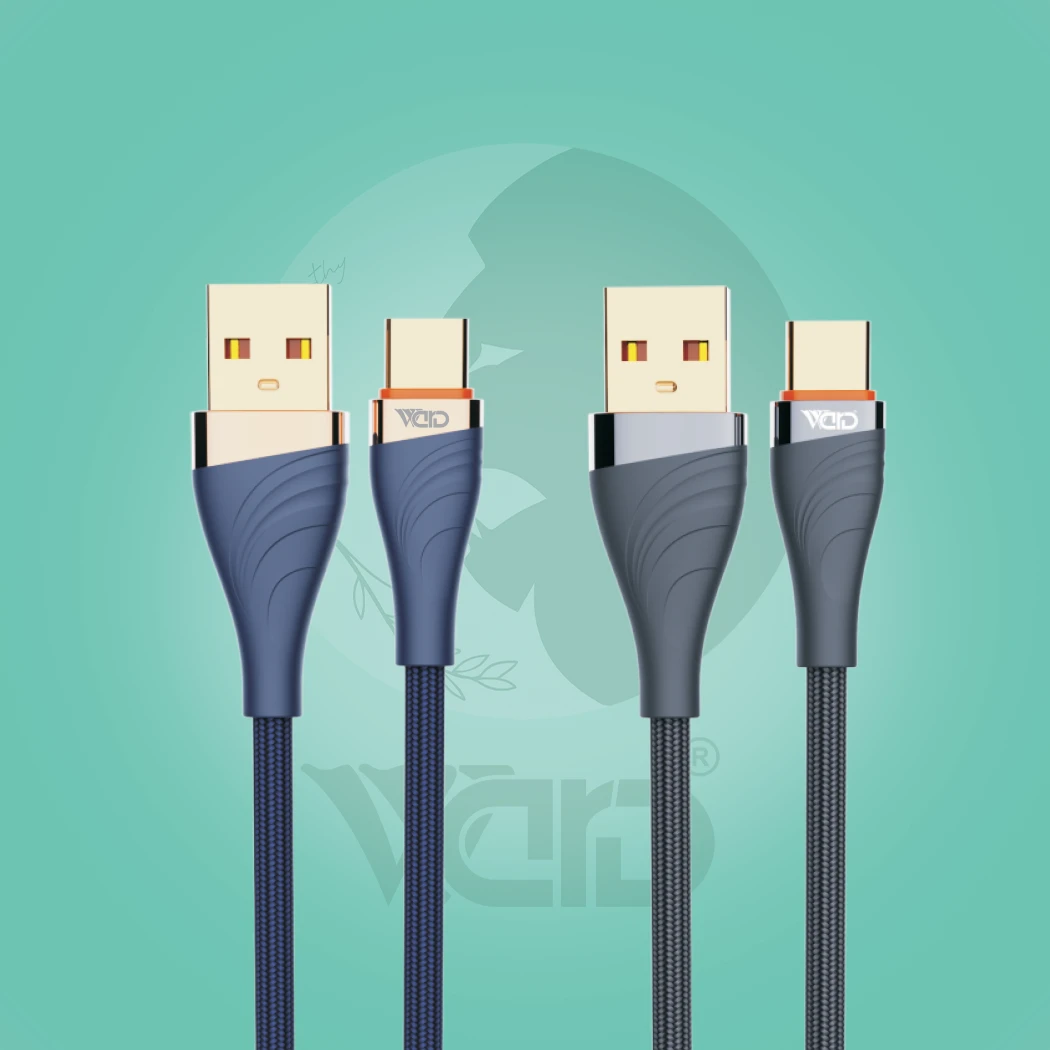 Ward WD-CB70 USB to Type-C 30W Fast Charging Braided Cable (1M - Grey/Blue)