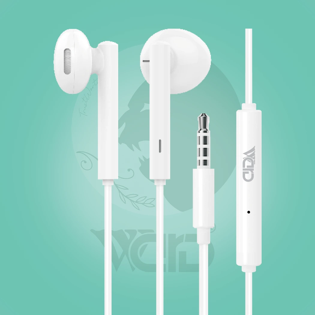 Ward WD-H03 3.5mm Aux Wired Earphones for Smartphones & Digital Devices