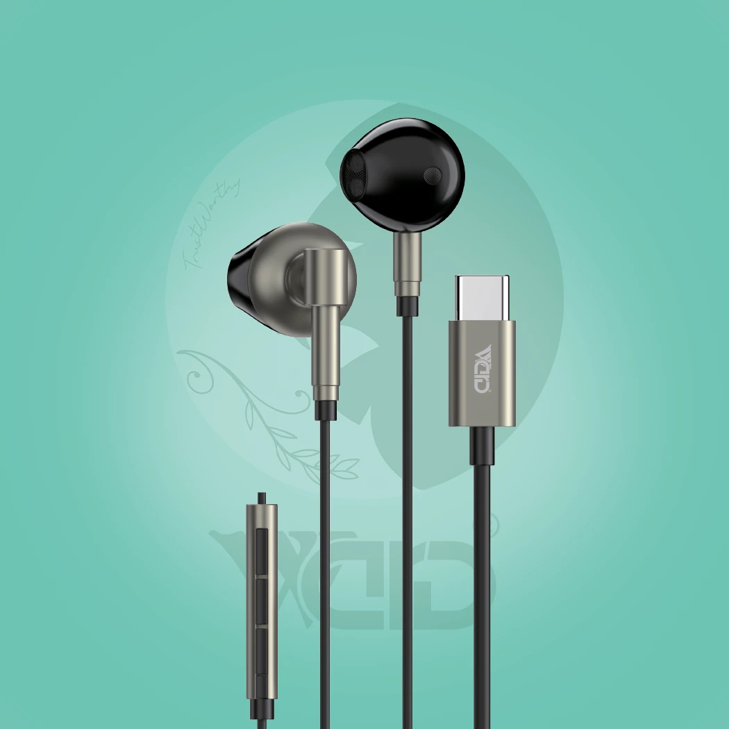Ward WD-H09 Type-C Wired Earphones with Copper Ring Speaker
