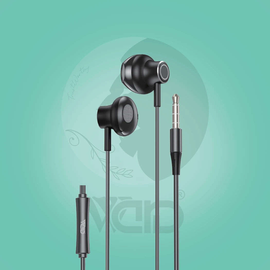 Ward WD-H11 3.5mm Aux Wired Earphones with White Porcelain Speaker