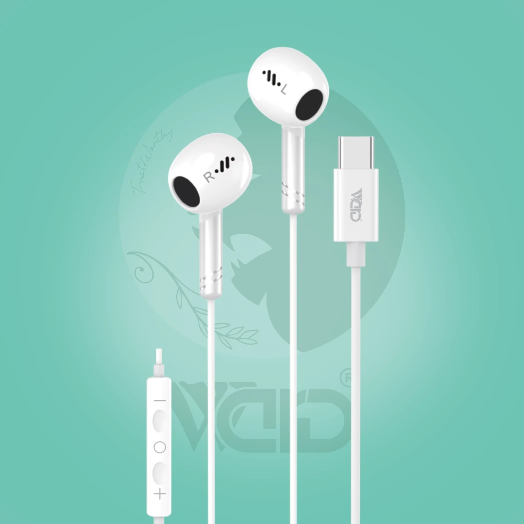 Ward WD-H12 3.5mm Aux Wired Earphones with Copper Ring Speaker