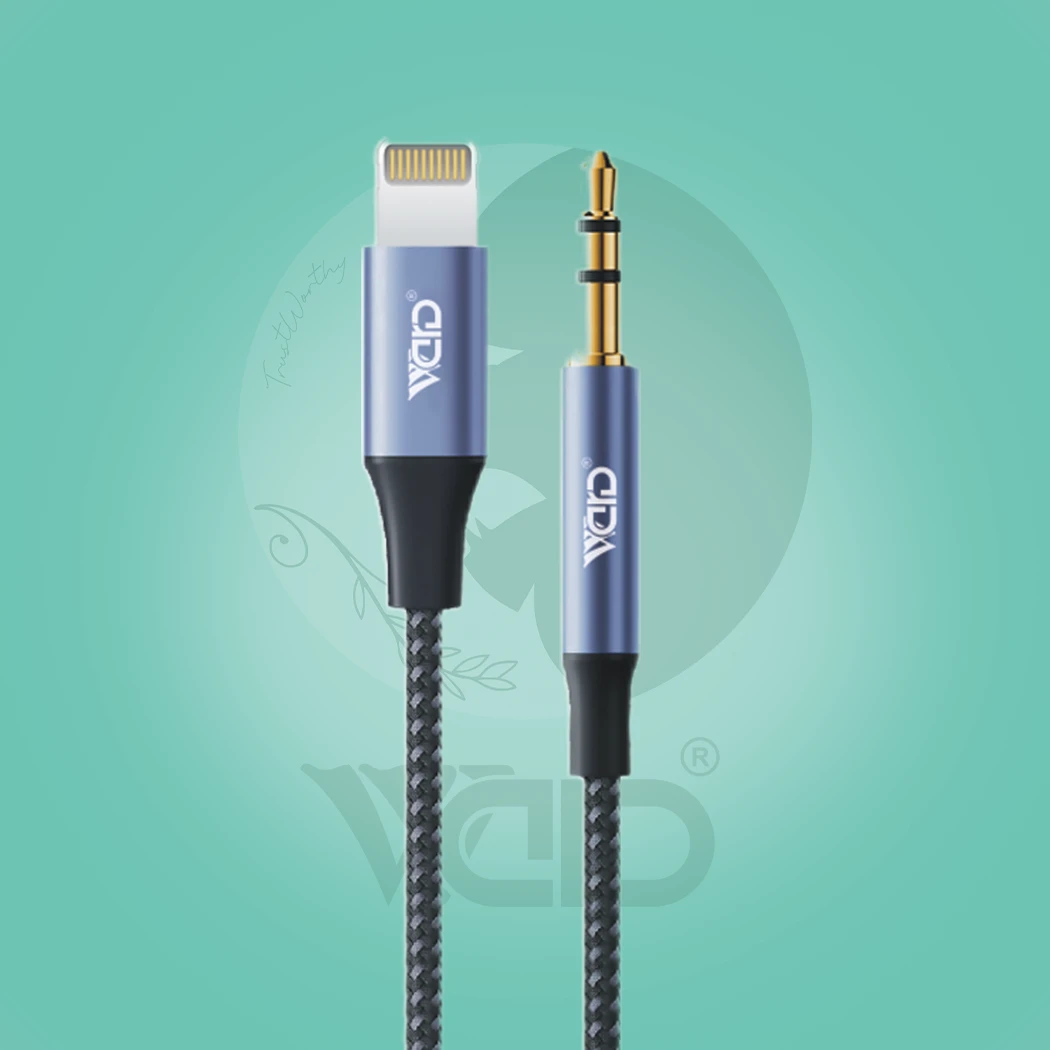 Ward WD-X01 3.5mm Aux to Lightning Port Audio Cable (1000mm)