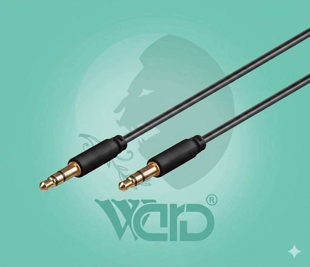 Ward WD-X04 Universal 3.5mm to 3.5mm Audio Aux Cable (1000mm) - Black