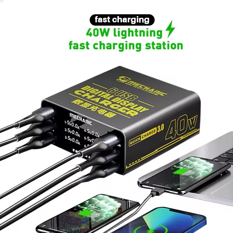MECHANIC F-Power 6S Digital Display Multi-port Charger