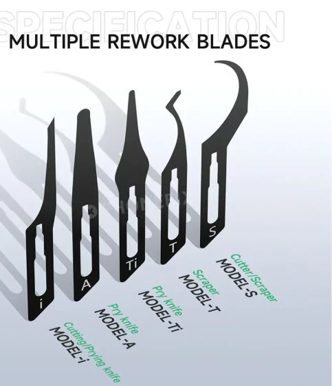 MECHANIC BLADE SET ONE/LED High Precision Repair Knife Handle Set