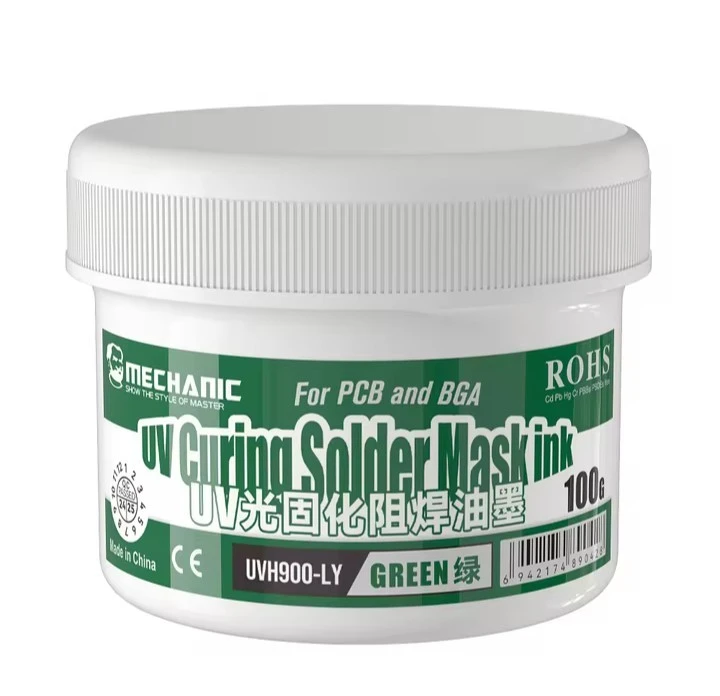 MECHANIC LY-UVH900 UV Curing Solder Mask Ink - Green (100g)