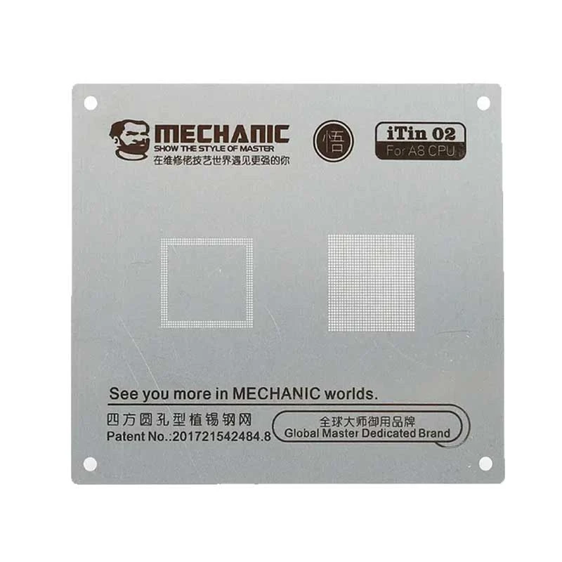 MECHANIC iTin 02 A8 High-End BGA Steel Reballing Stencil for Apple A8 CPU
