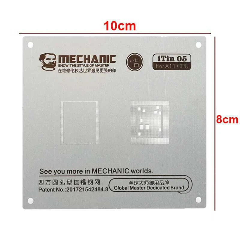 MECHANIC iTin 05 A11 High-End BGA Steel Reballing Stencil for Apple A11 CPU
