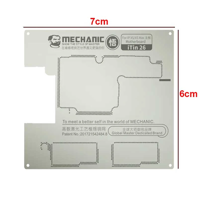MECHANIC iTin 26 High-End BGA Steel Reballing Stencil for iPhone XS / XS Max Motherboard