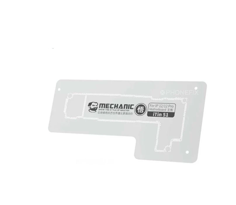MECHANIC iTin 51 High-End BGA Steel Reballing Stencil for iPhone 12 / 12 Pro Motherboard