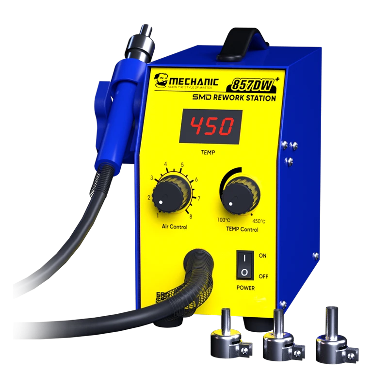 MECHANIC Repairman 857DW+ Double Eddy Current Hot Air Desoldering Rework Station