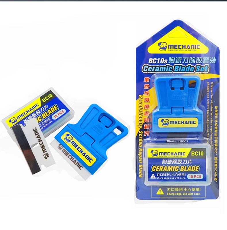 MECHANIC BC10s Premium Anti-Static Ceramic Glue Removal Blade Set