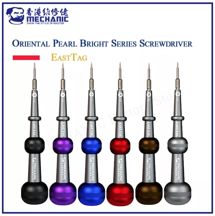 MECHANIC Oriental Pearl Bright Series EastTag Max Ultra-Precision Screwdriver Set [6-Pack]