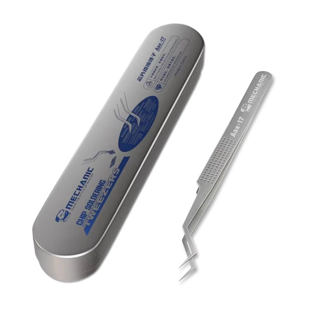 MECHANIC King Series AAX-17 Ultra-Precision Curved IC Chip Component Tweezers