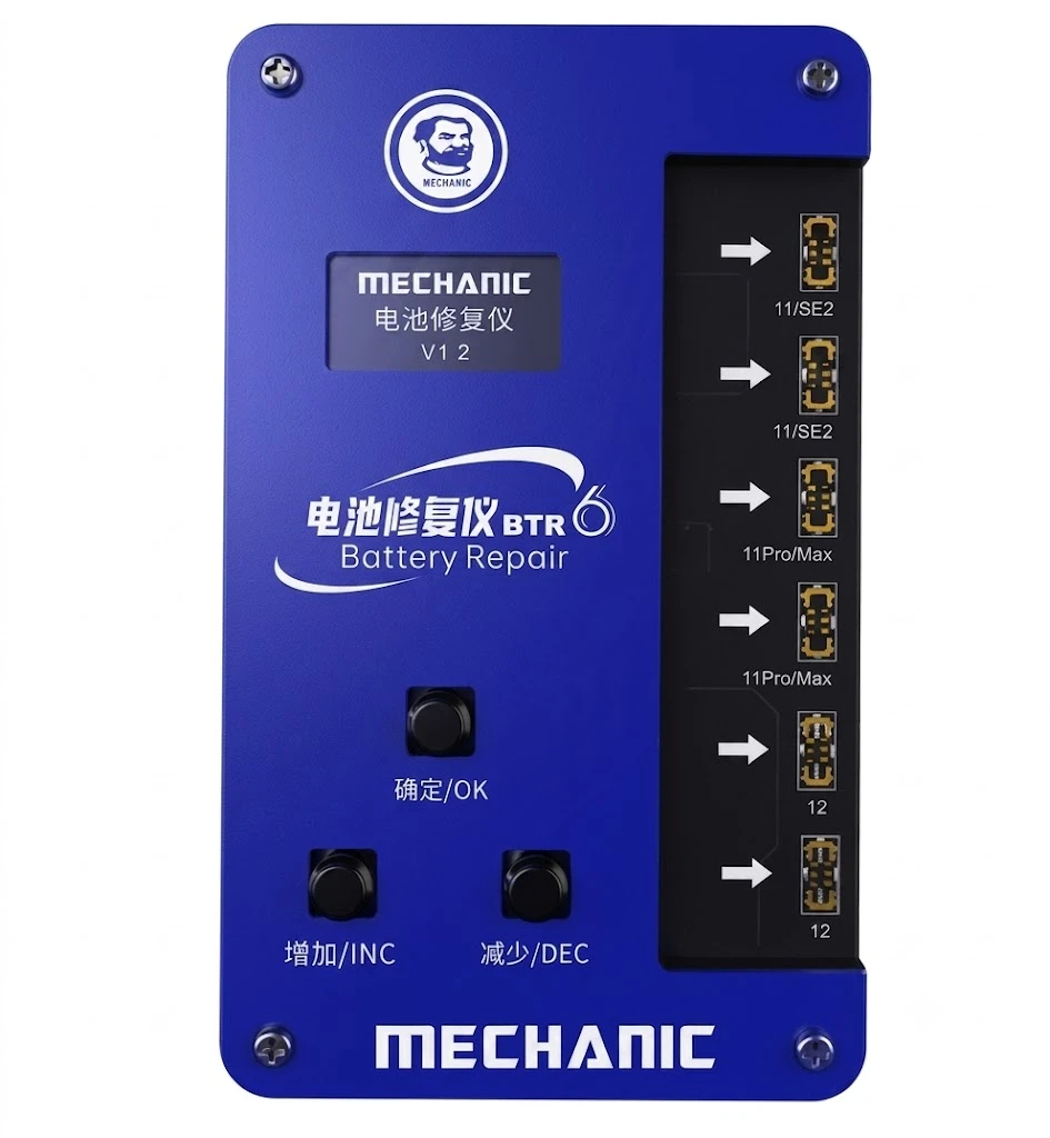 MECHANIC BTR6 Intelligent Battery Data Repairer and Cycle Reset Tool for iPhone