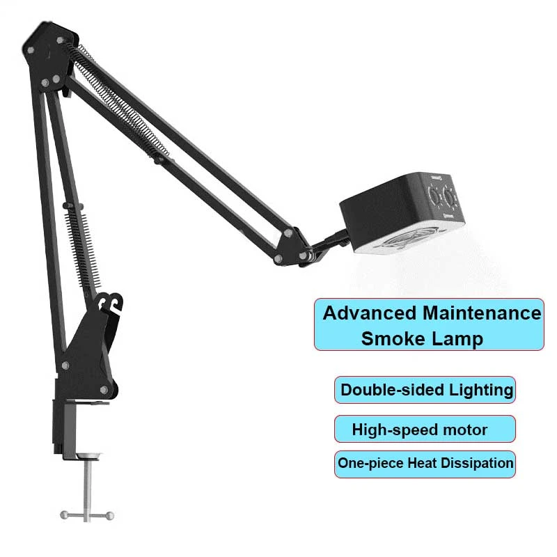MECHANIC K9450 Universal Intelligent Smoke Extractor Cooling Fan with LED Workbench Light