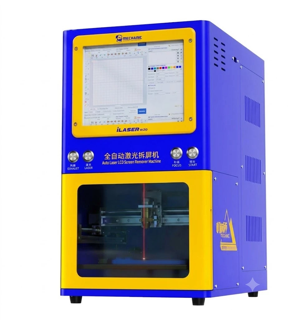 MECHANIC iLaser W20 Fully Automatic 20W Fiber Laser LCD Screen & Back Glass Remover Machine