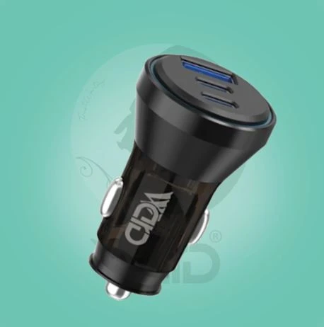 Ward WD-C07 66W 3-Port Super Fast Car Charger (Dual Type-C PD/PPS & USB-A)