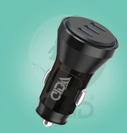 Ward WD-C08 100W Triple-Port Type-C PD/PPS Super Fast Car Charger